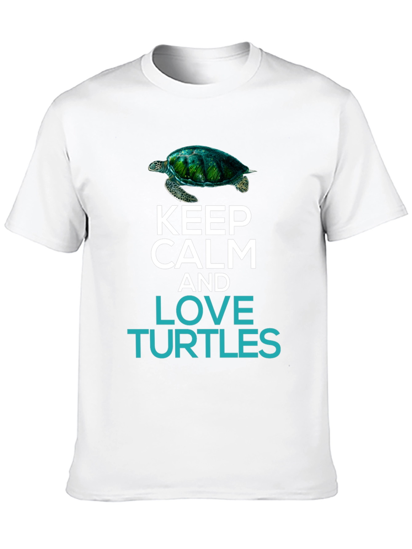 Keep Calm & Love Turtles Graphic T-Shirt