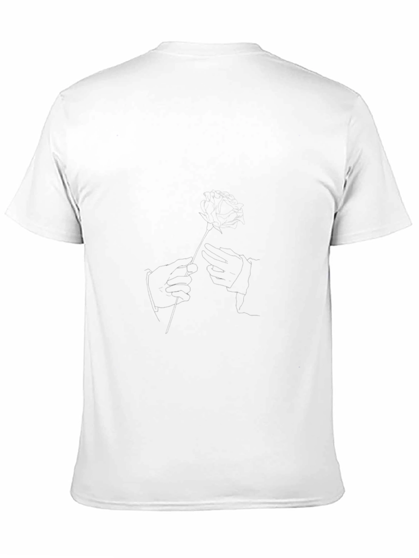 Rose Hands Black T-Shirt - Stylish & Unique Design