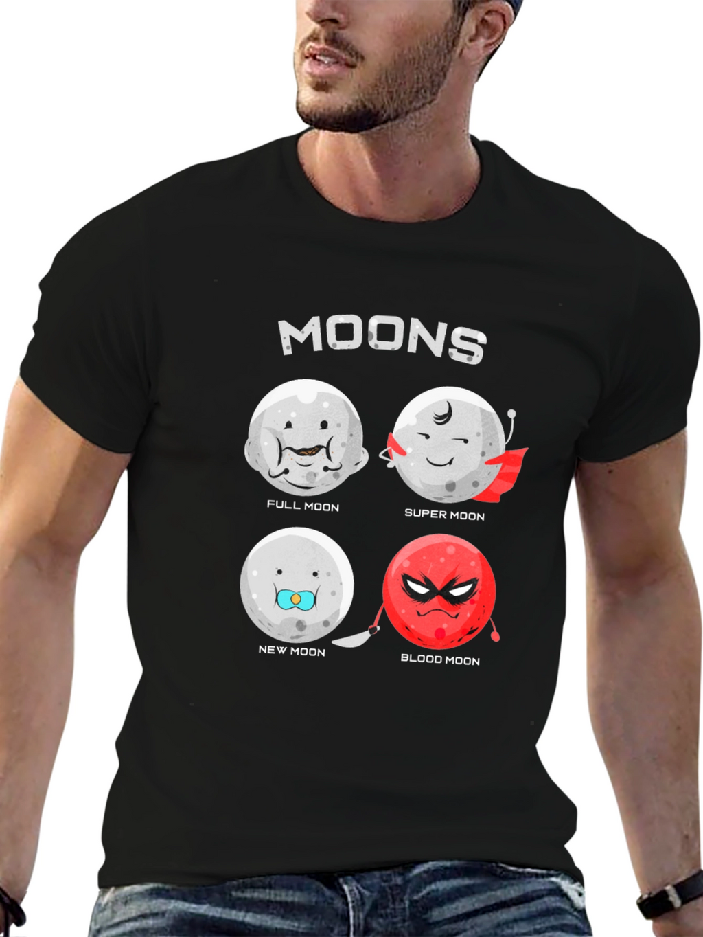 Moons Graphic Novelty T-Shirt