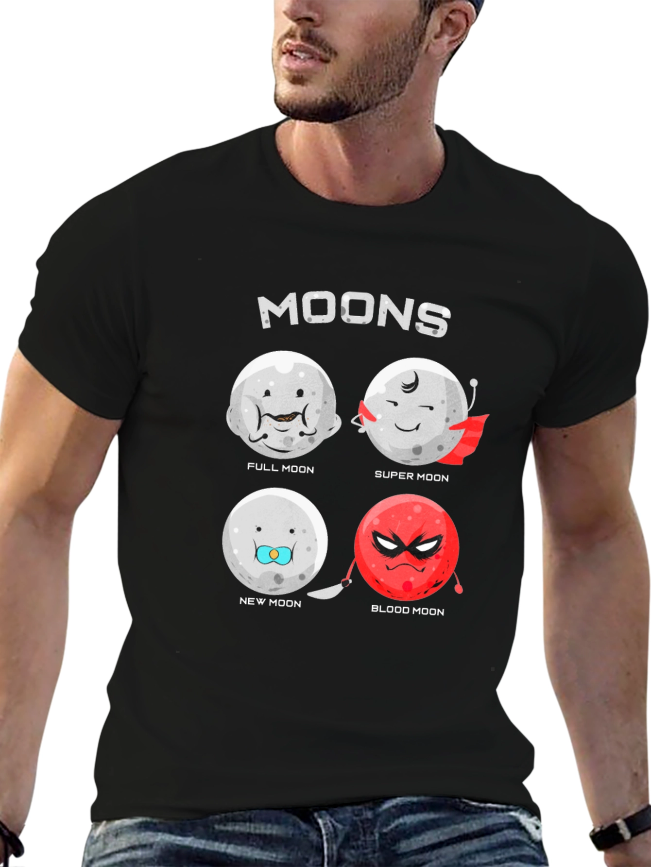 Moons Graphic Novelty T-Shirt