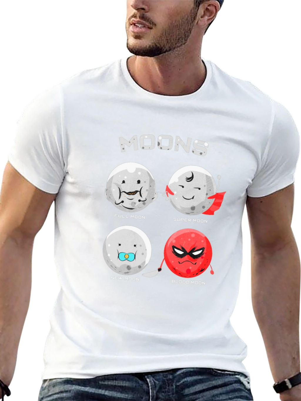 Moons Graphic Novelty T-Shirt