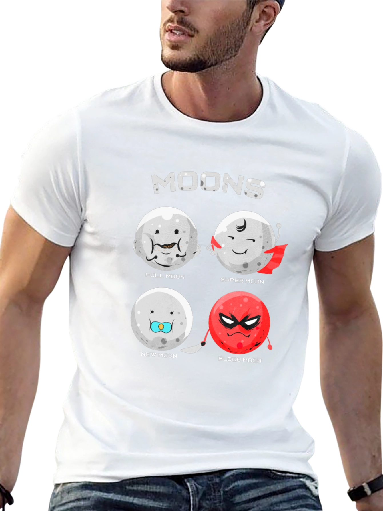 Moons Graphic Novelty T-Shirt