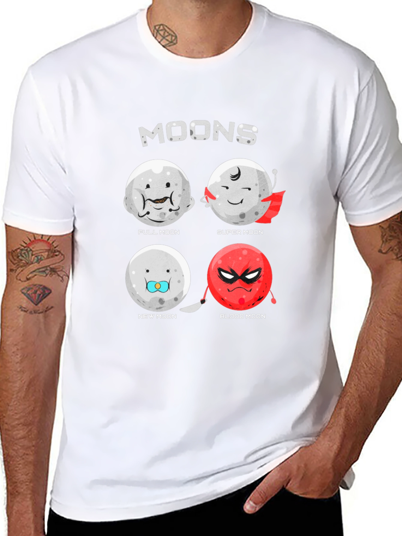Moons Graphic Novelty T-Shirt