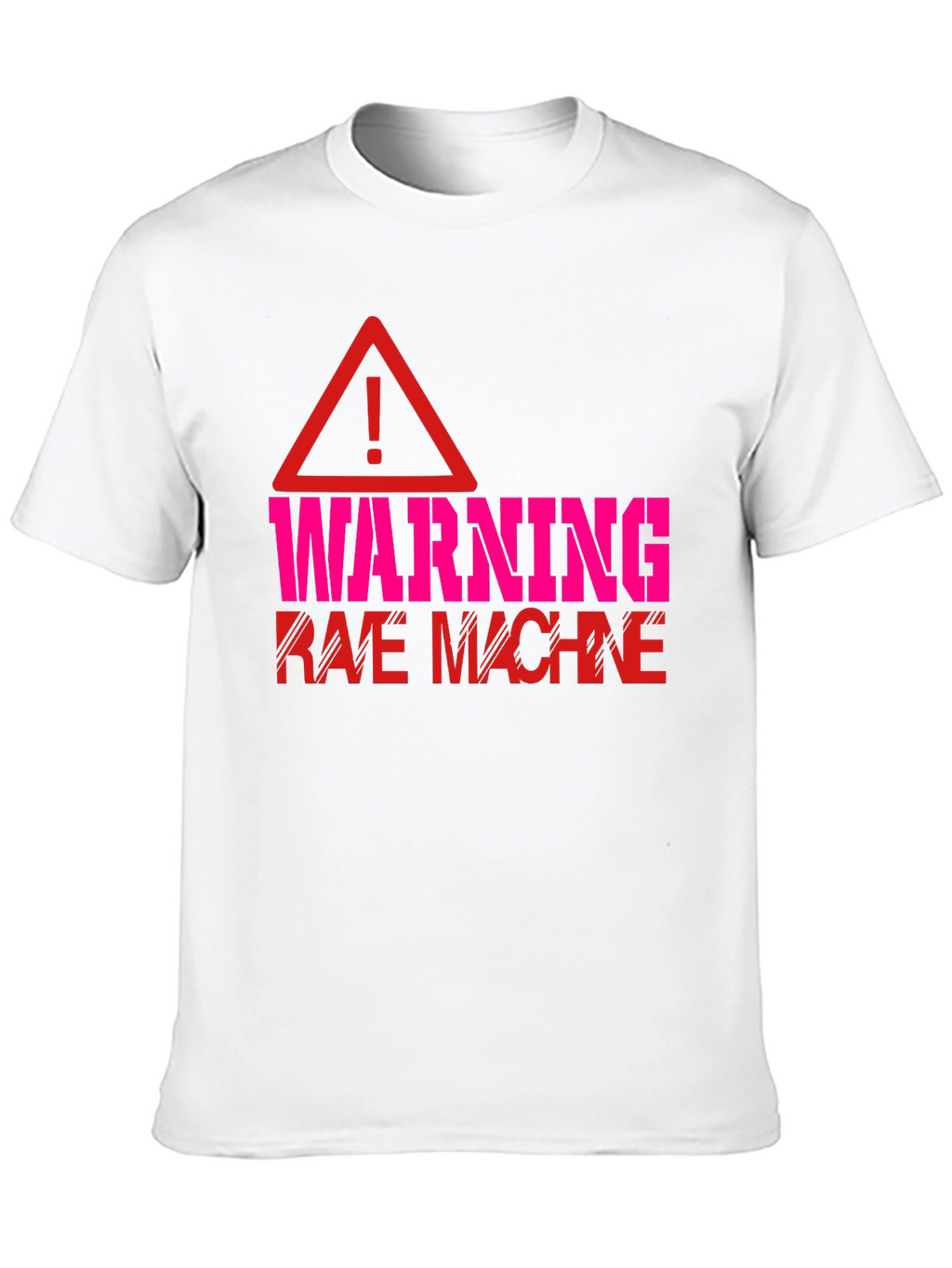 Warning Rave Machine Graphic T-Shirt