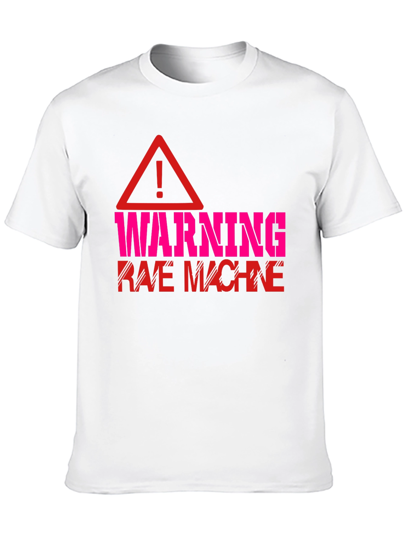 Warning Rave Machine Graphic T-Shirt