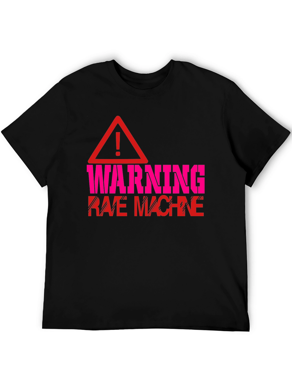 Warning Rave Machine Graphic T-Shirt