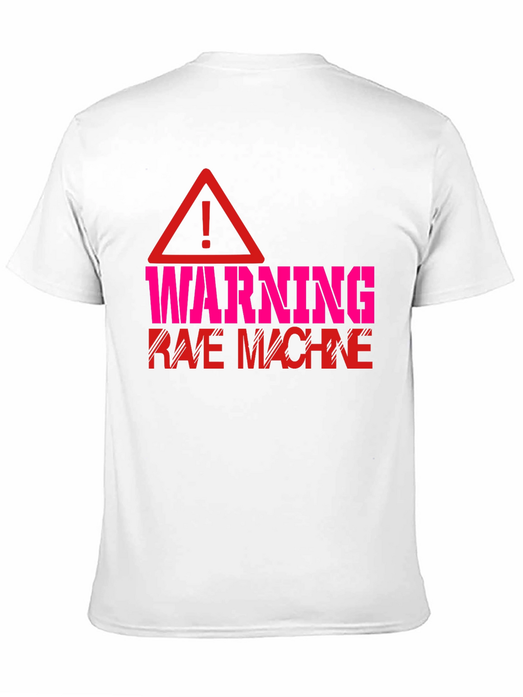 Warning Rave Machine Graphic T-Shirt