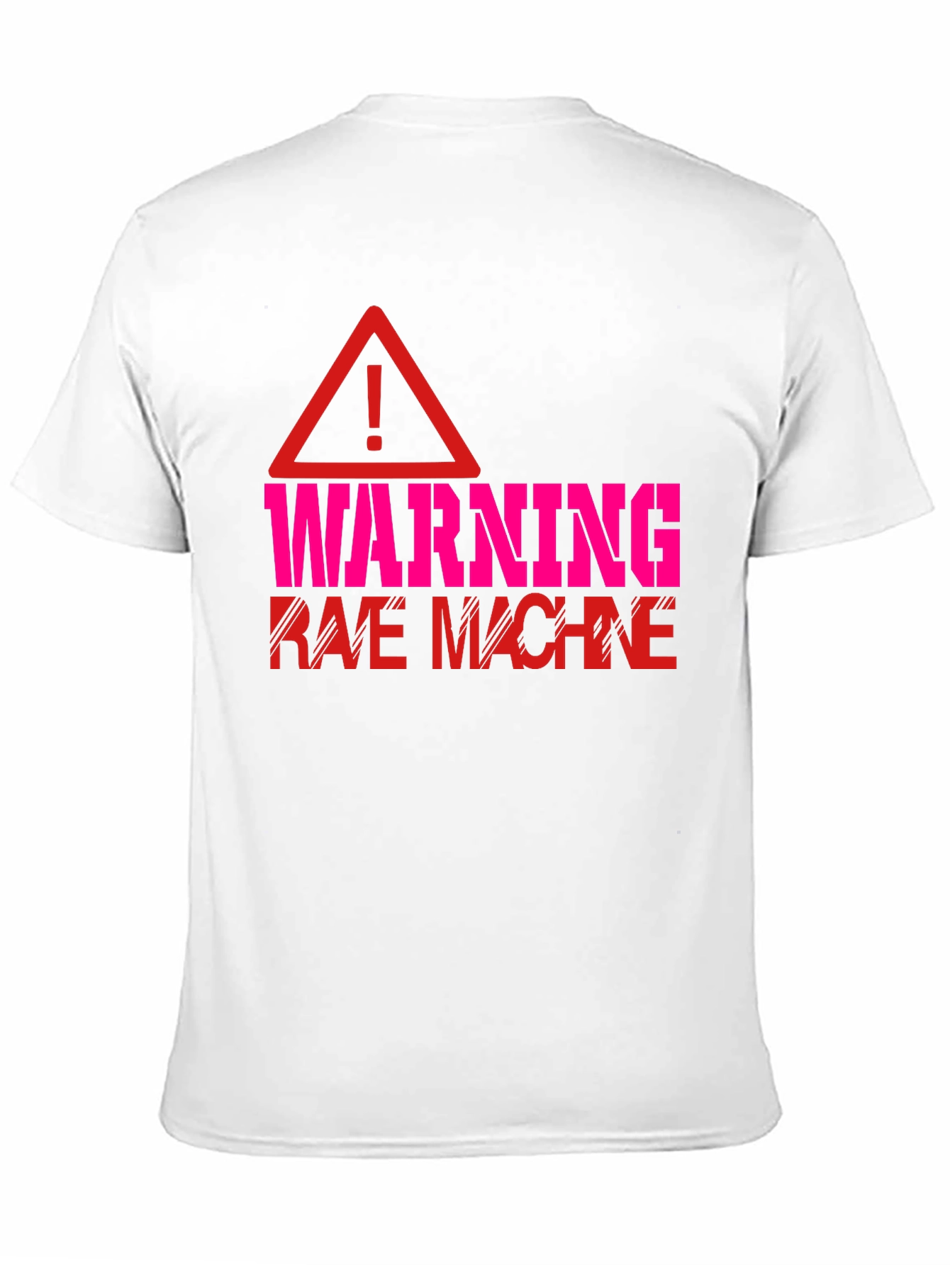 Warning Rave Machine Graphic T-Shirt
