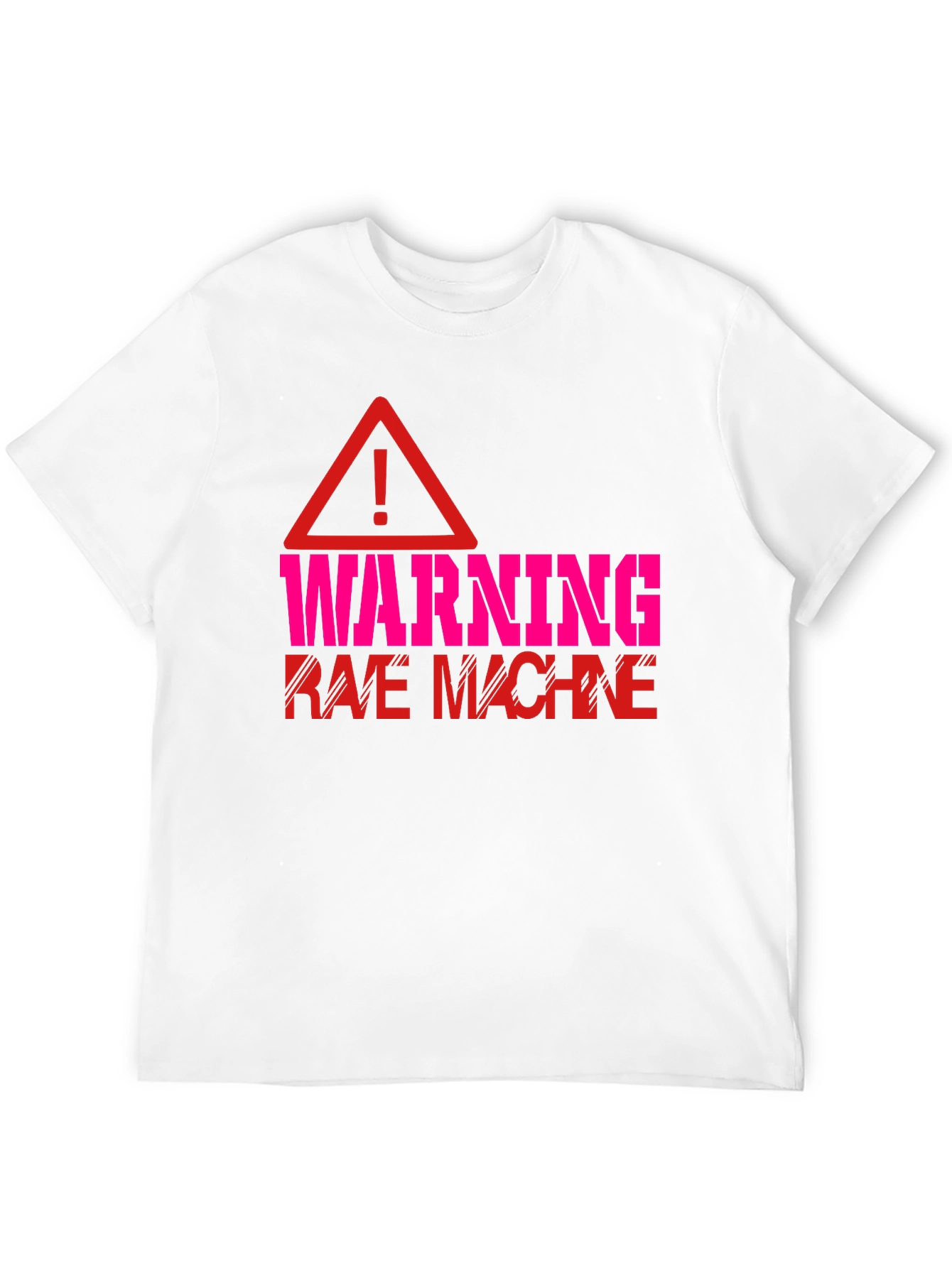 Warning Rave Machine Graphic T-Shirt