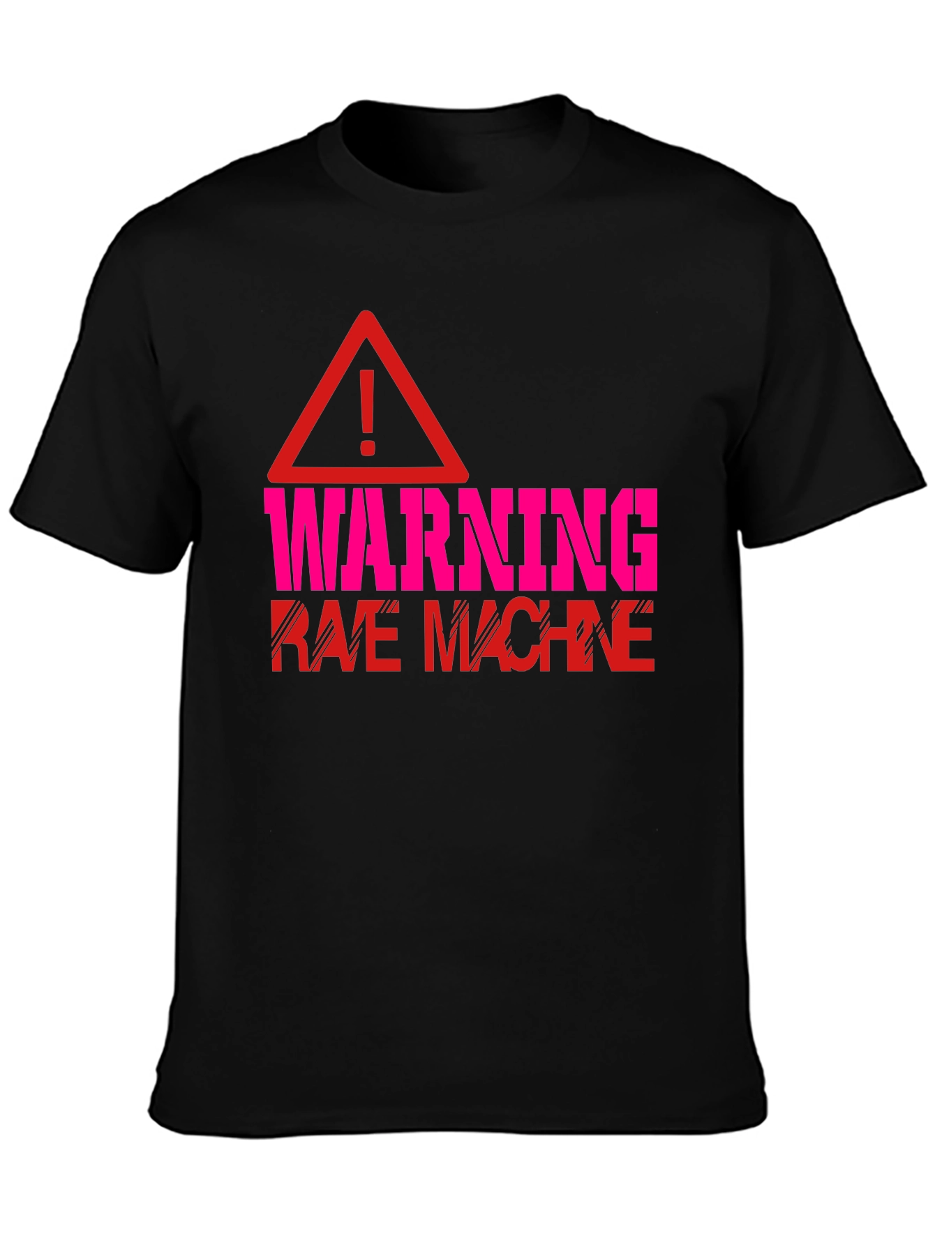 Warning Rave Machine Graphic T-Shirt