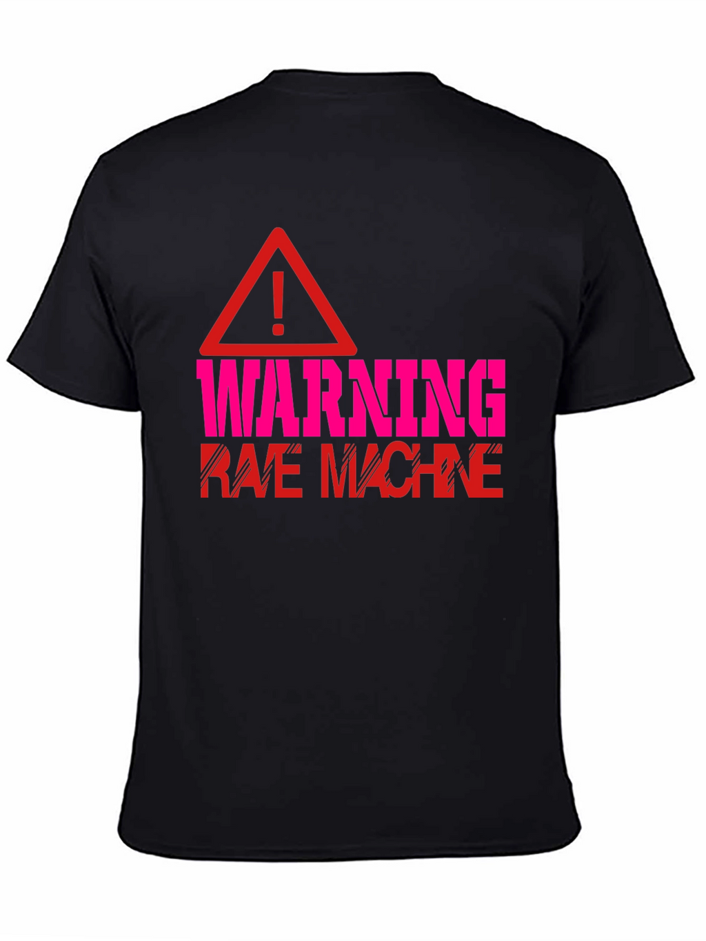 Warning Rave Machine Graphic T-Shirt