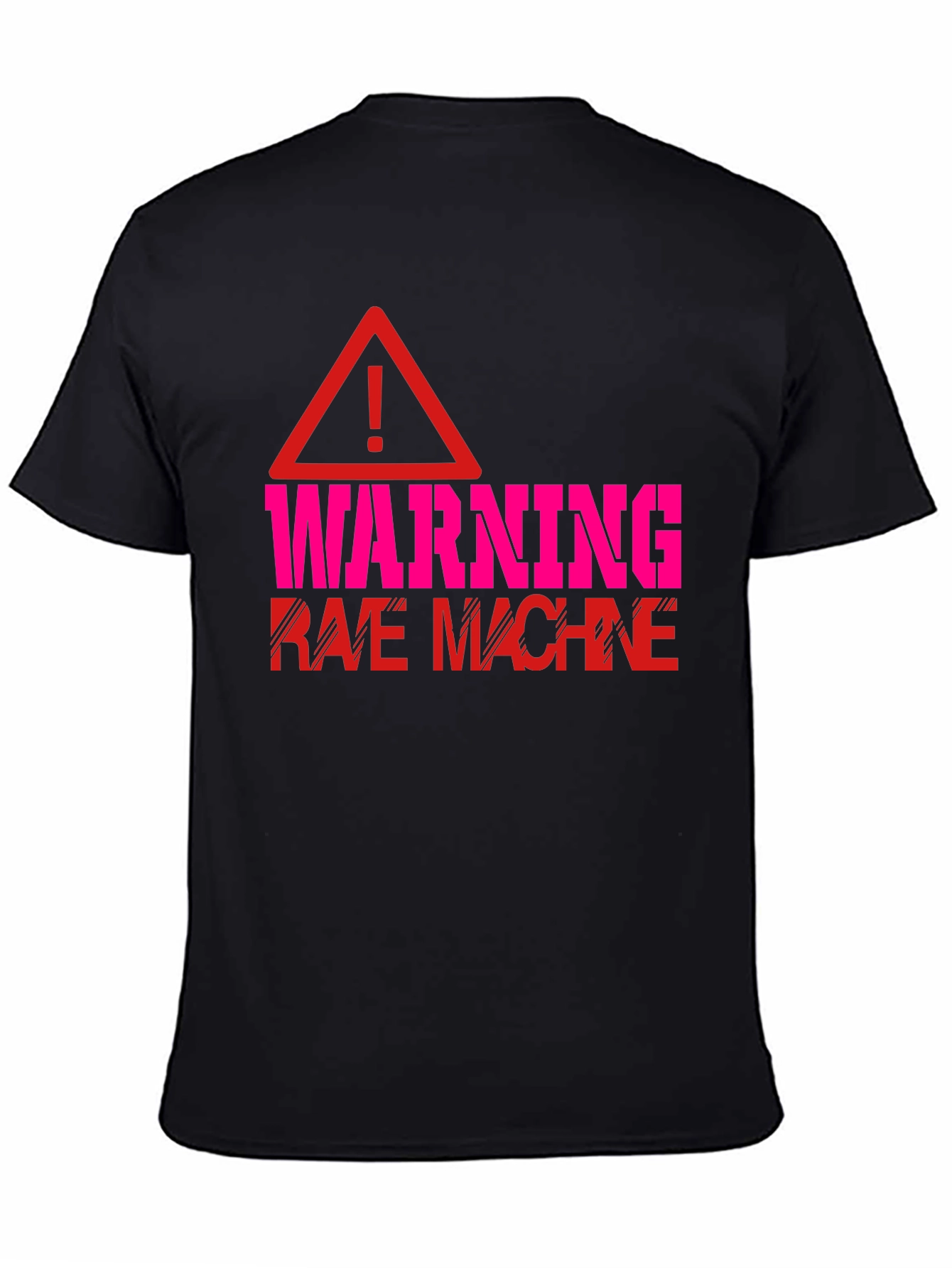 Warning Rave Machine Graphic T-Shirt