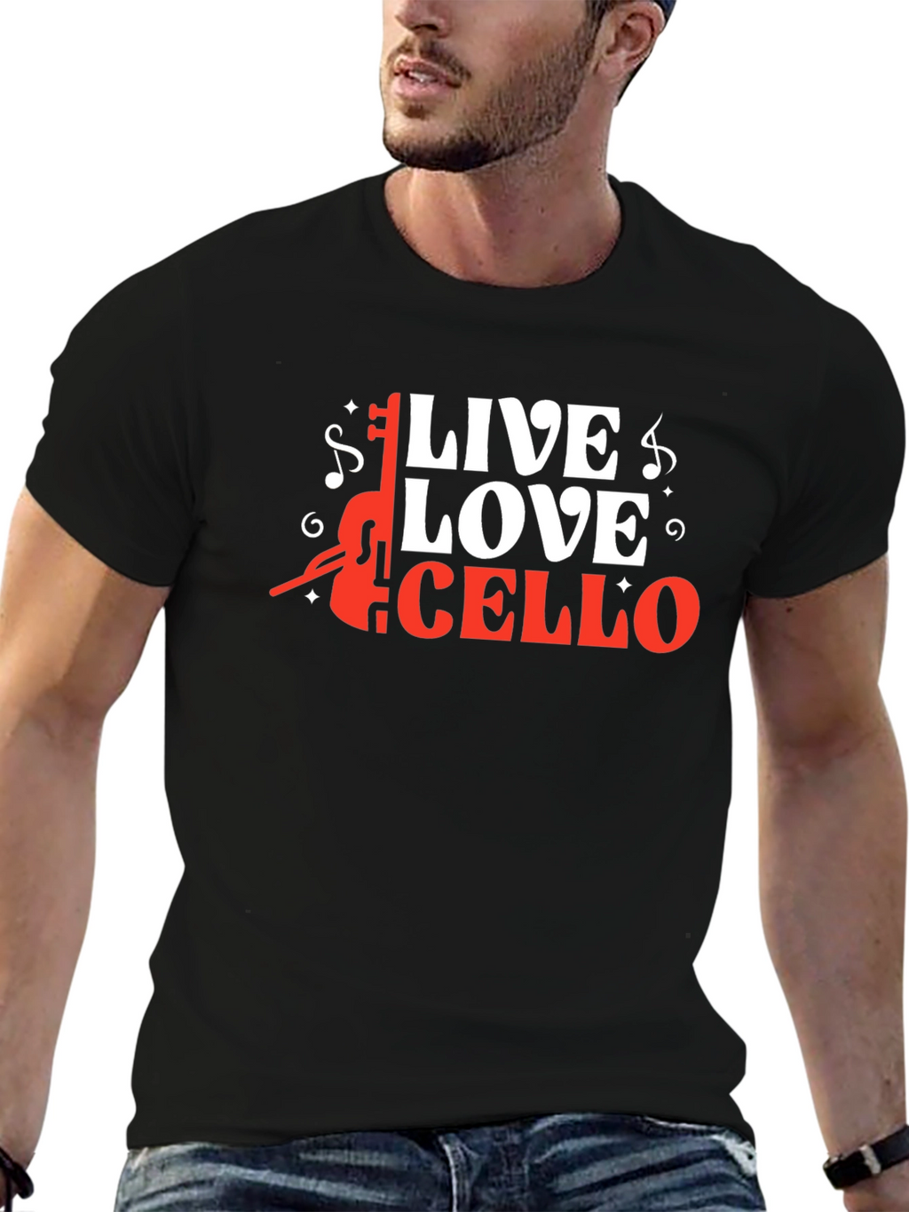 Live Love Cello Graphic Tee