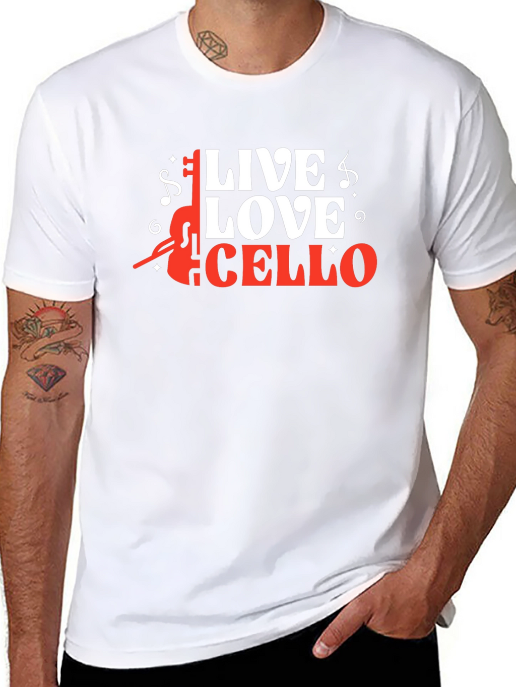 Live Love Cello Graphic Tee