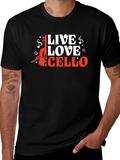 Live Love Cello Graphic Tee