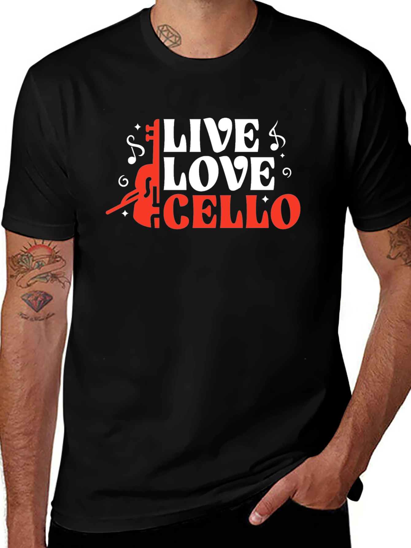 Live Love Cello Graphic Tee