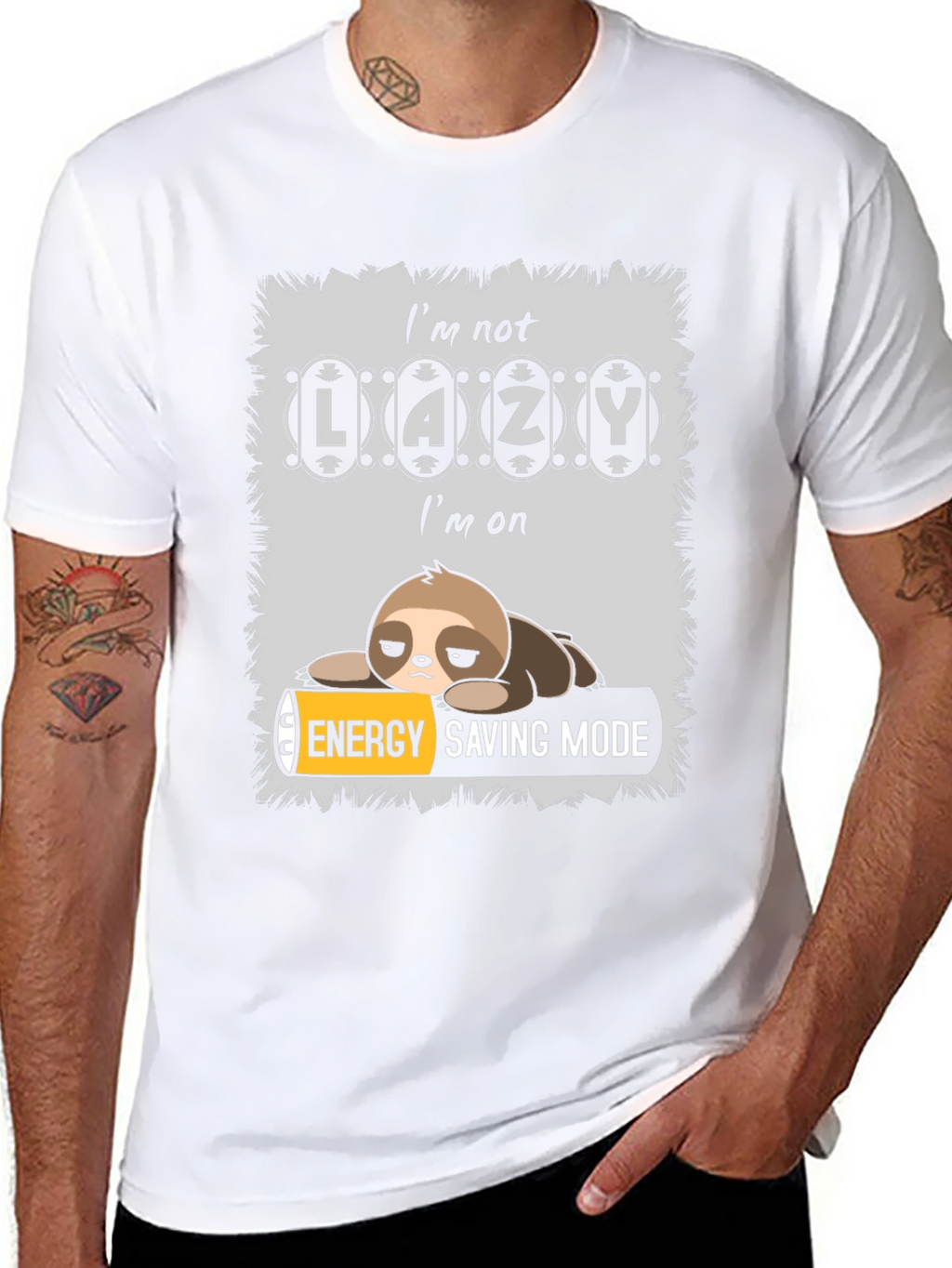Lazy Sloth Energy Saving Mode T-Shirt