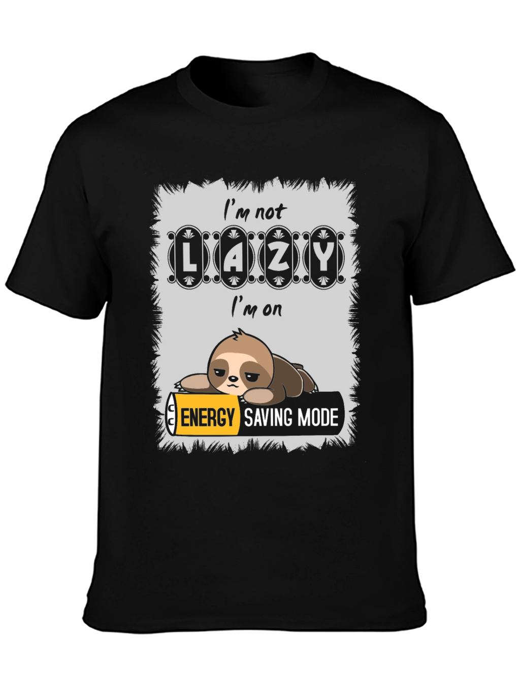 Lazy Sloth Energy Saving Mode T-Shirt