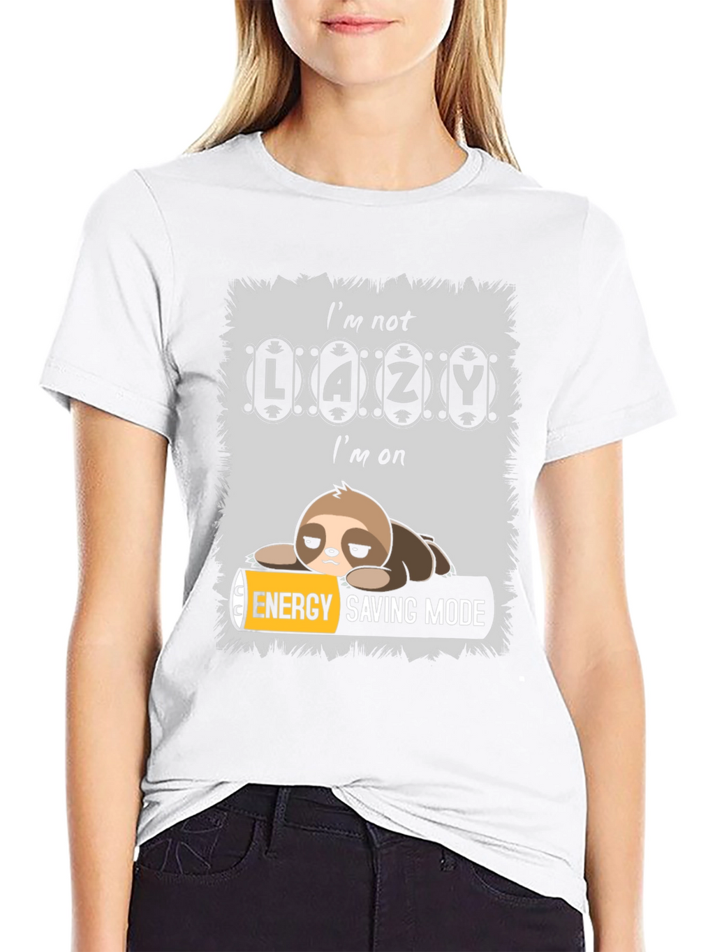 Lazy Sloth Energy Saving Mode T-Shirt