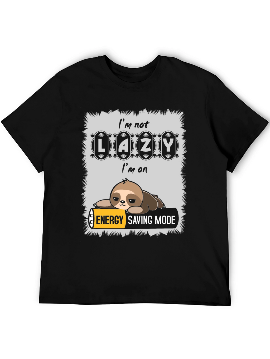 Lazy Sloth Energy Saving Mode T-Shirt