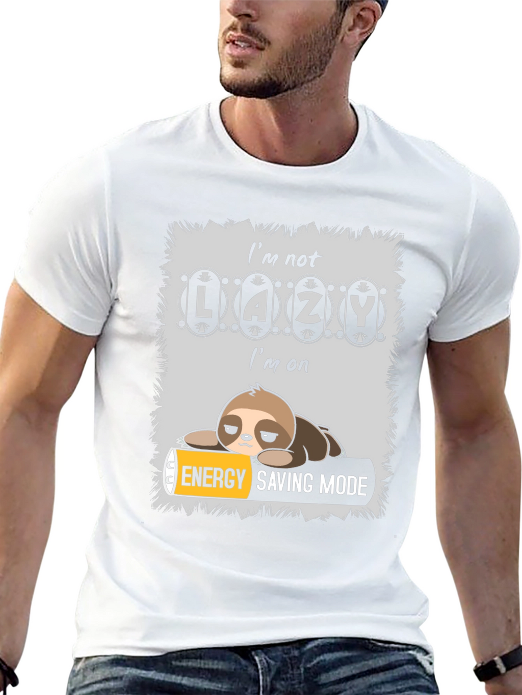 Lazy Sloth Energy Saving Mode T-Shirt