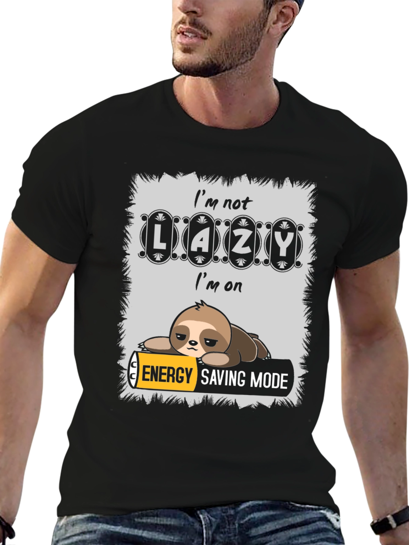Lazy Sloth Energy Saving Mode T-Shirt