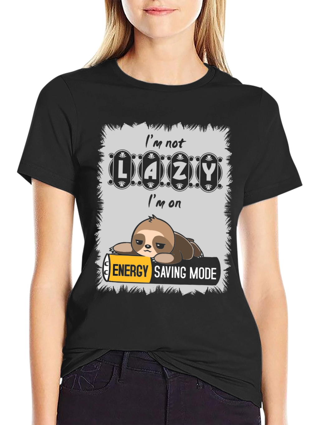 Lazy Sloth Energy Saving Mode T-Shirt