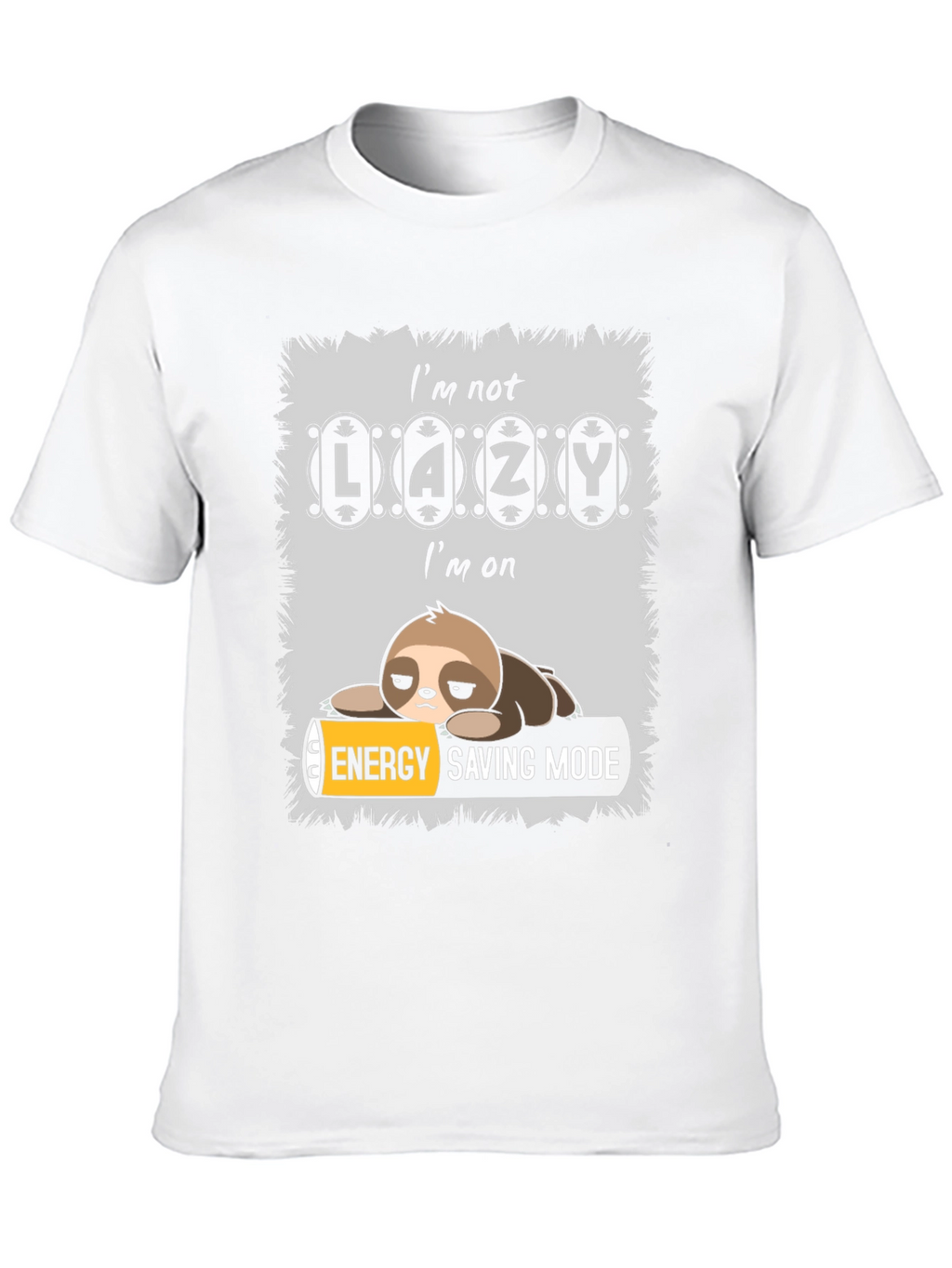 Lazy Sloth Energy Saving Mode T-Shirt