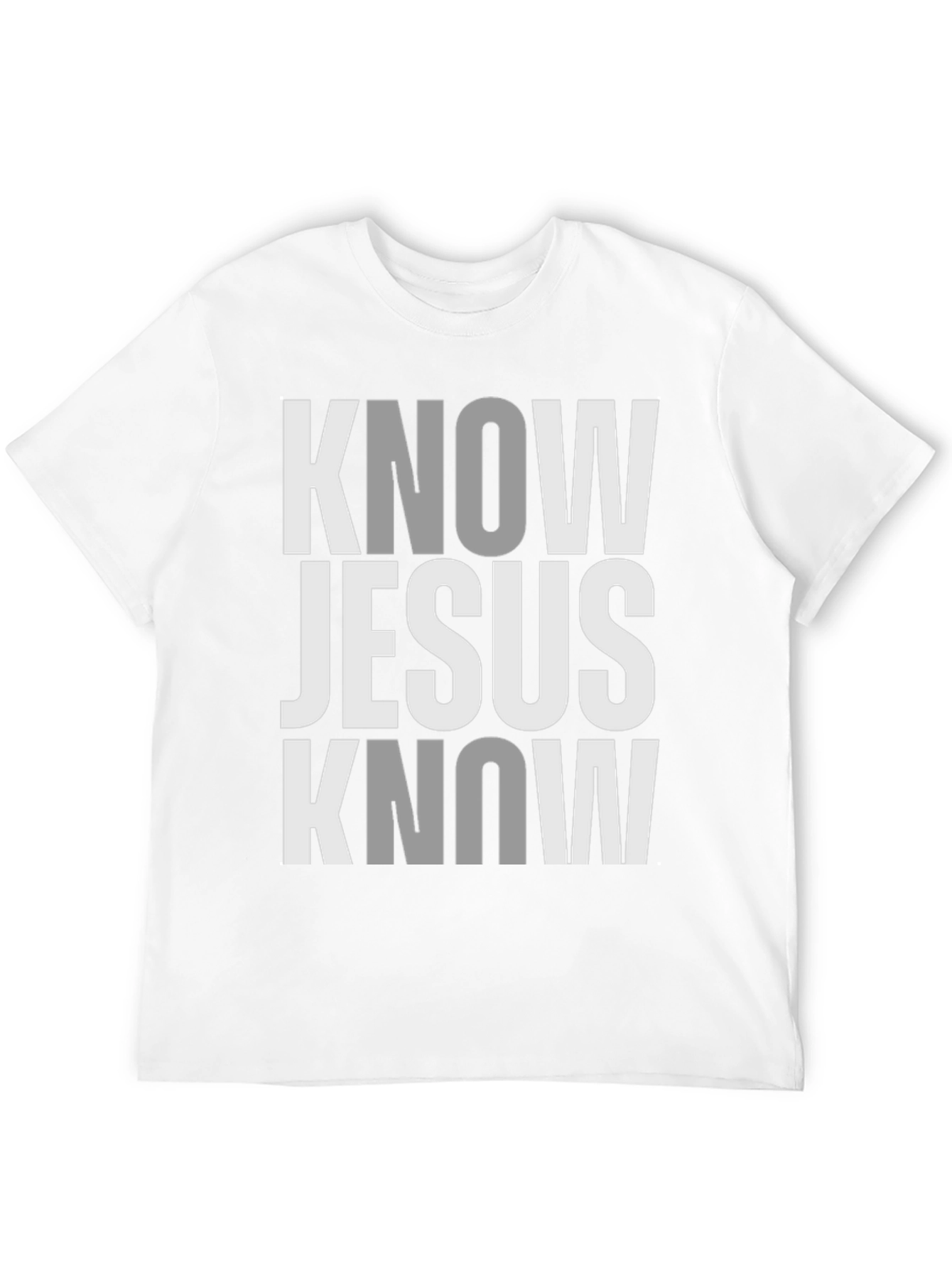 Know Jesus Know Peace - Black Graphic T-Shirt