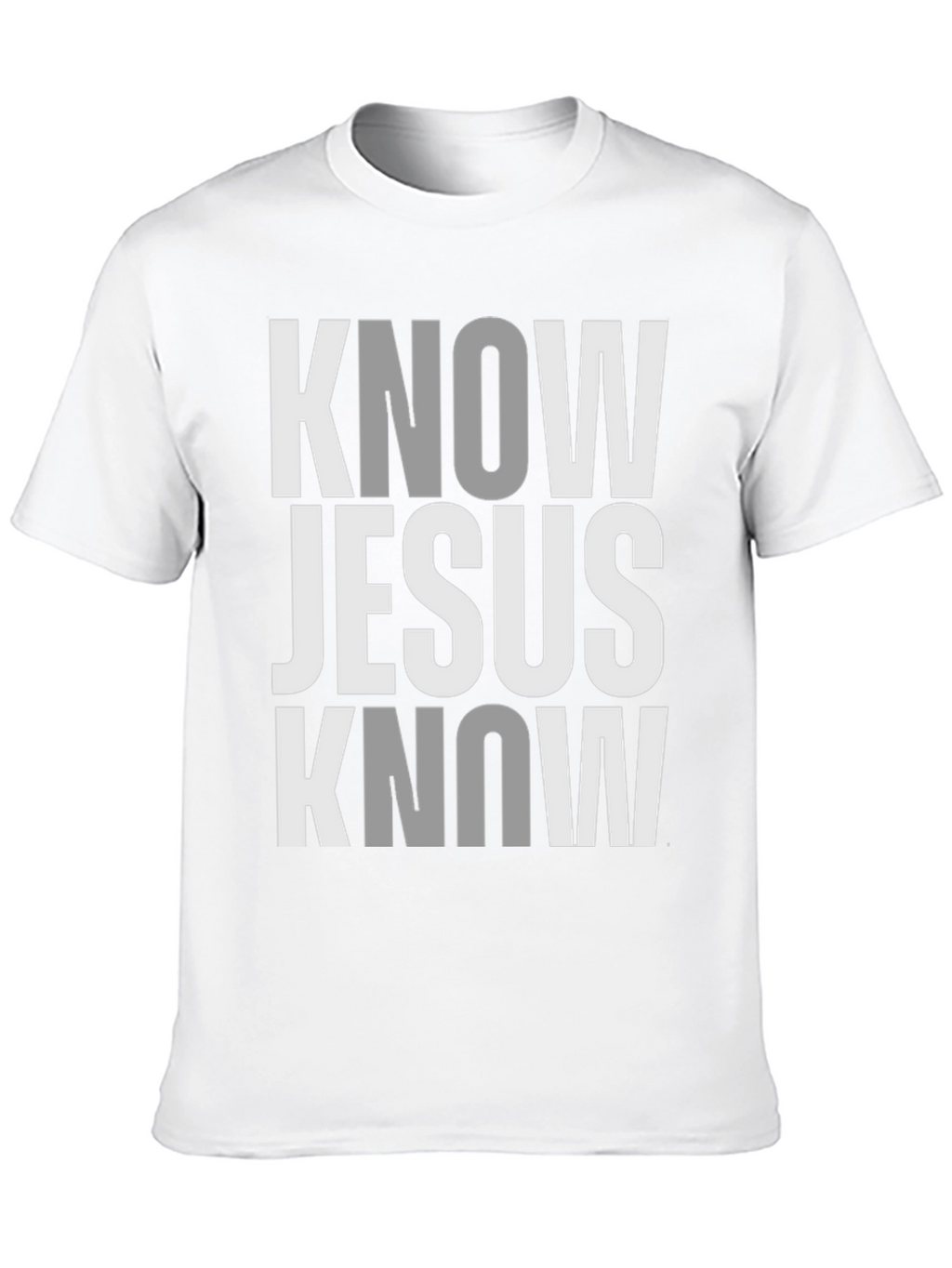 Know Jesus Know Peace - Black Graphic T-Shirt