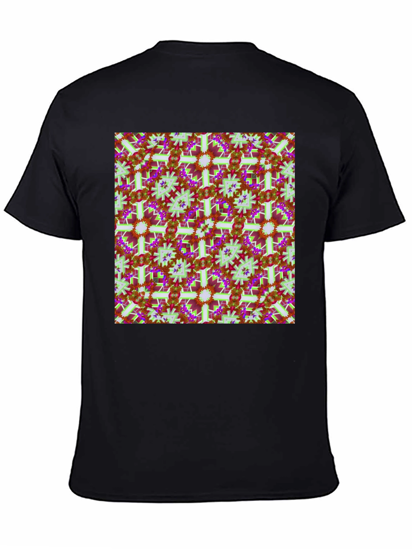 Abstract Floral Pattern T-Shirt