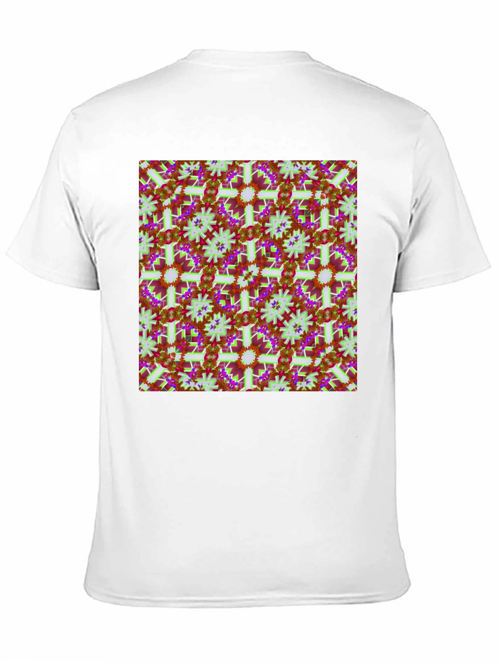 Abstract Floral Pattern T-Shirt