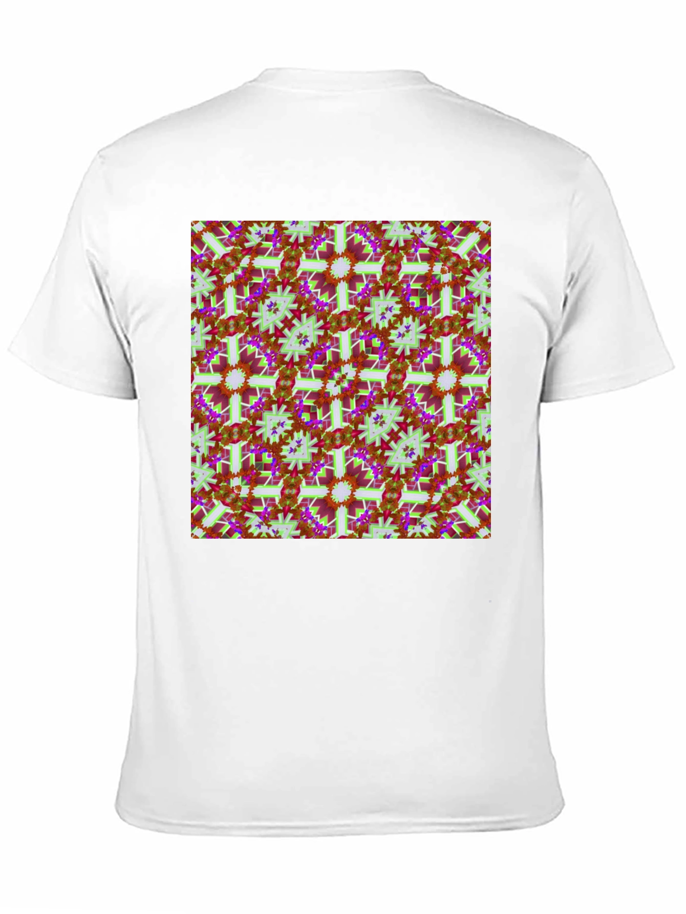 Abstract Floral Pattern T-Shirt