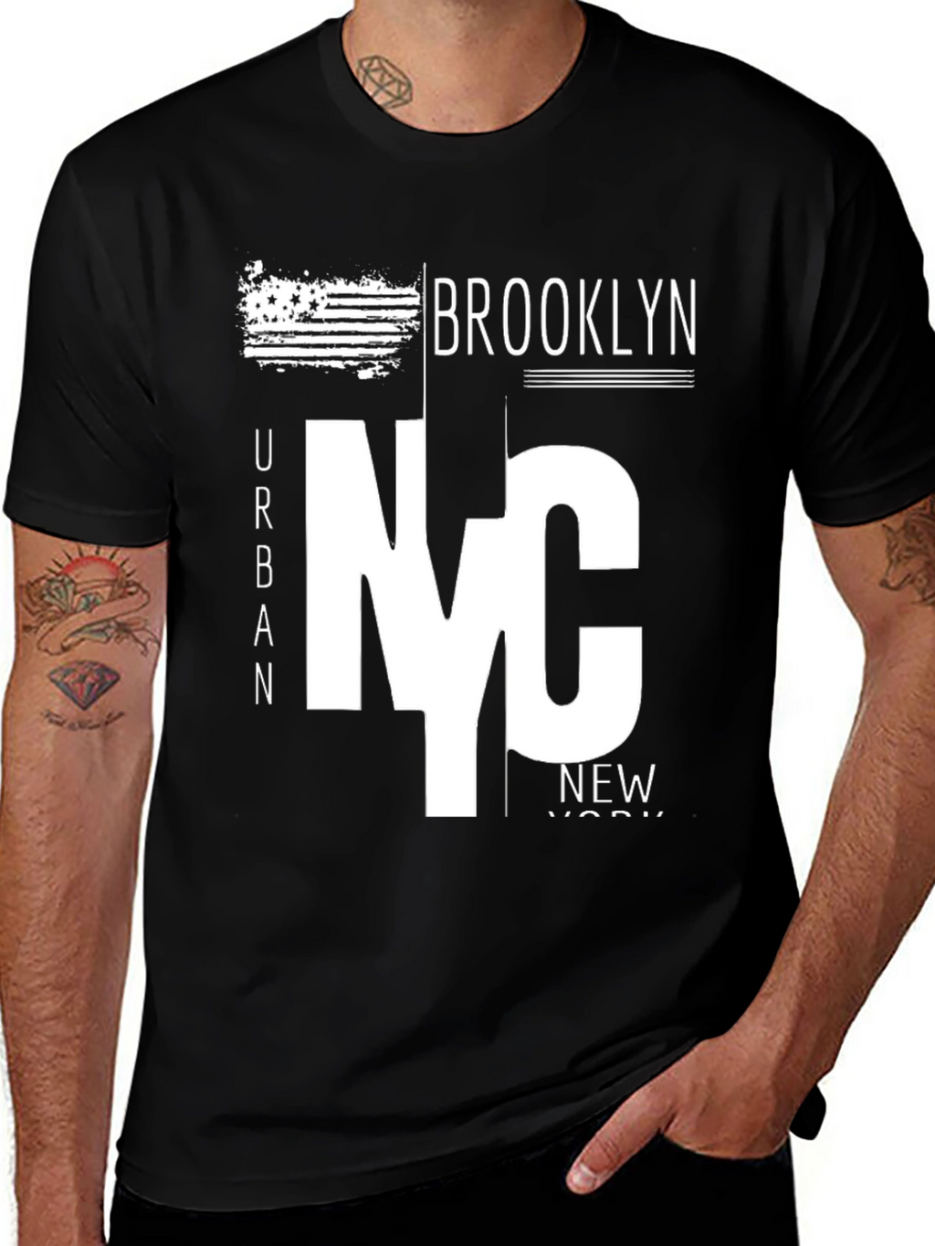 NYC Brooklyn Urban Graphic T-Shirt