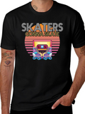 Skaters Gonna Skate T-Shirt - Retro Cassette Design