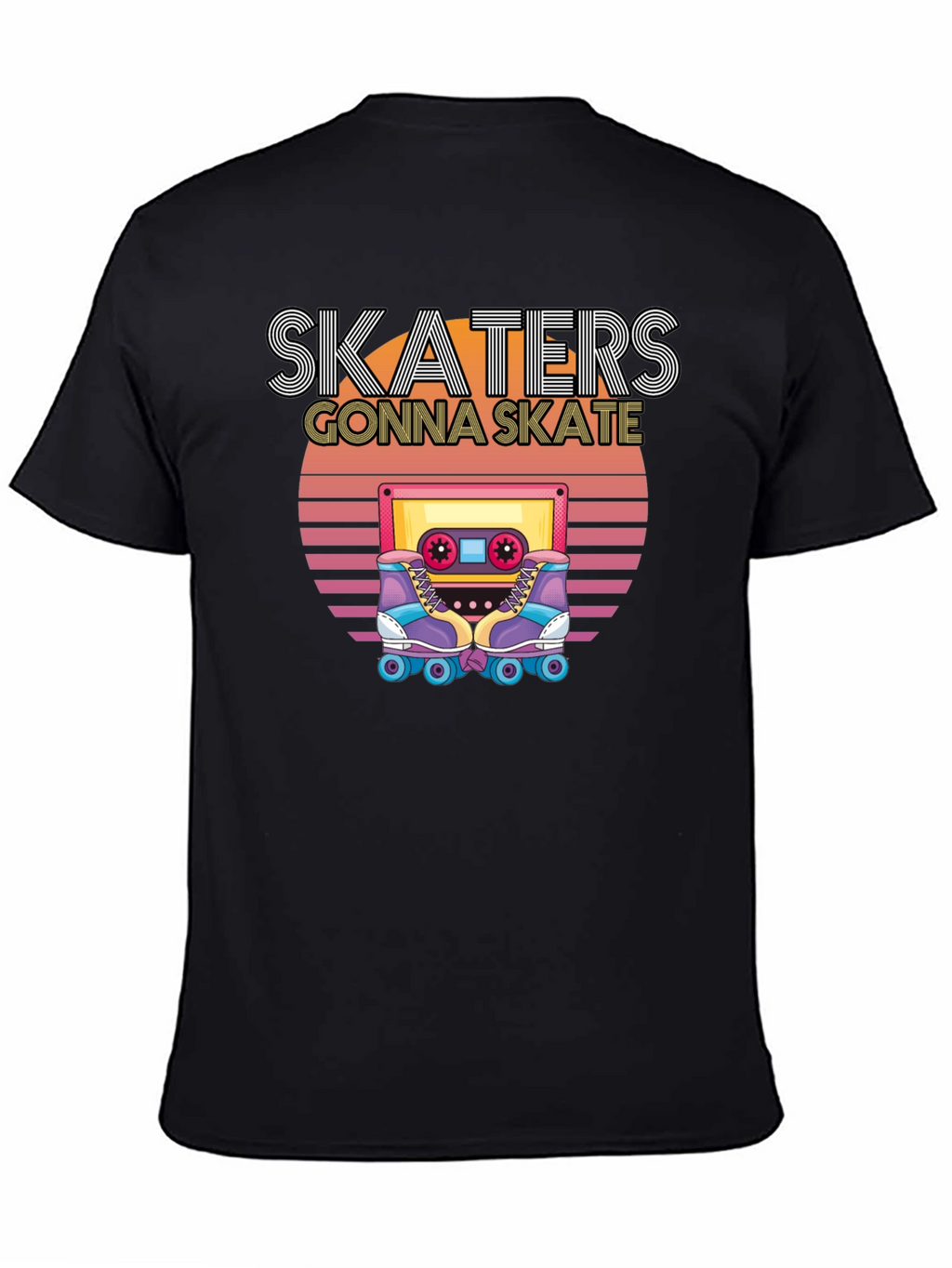 Skaters Gonna Skate T-Shirt - Retro Cassette Design