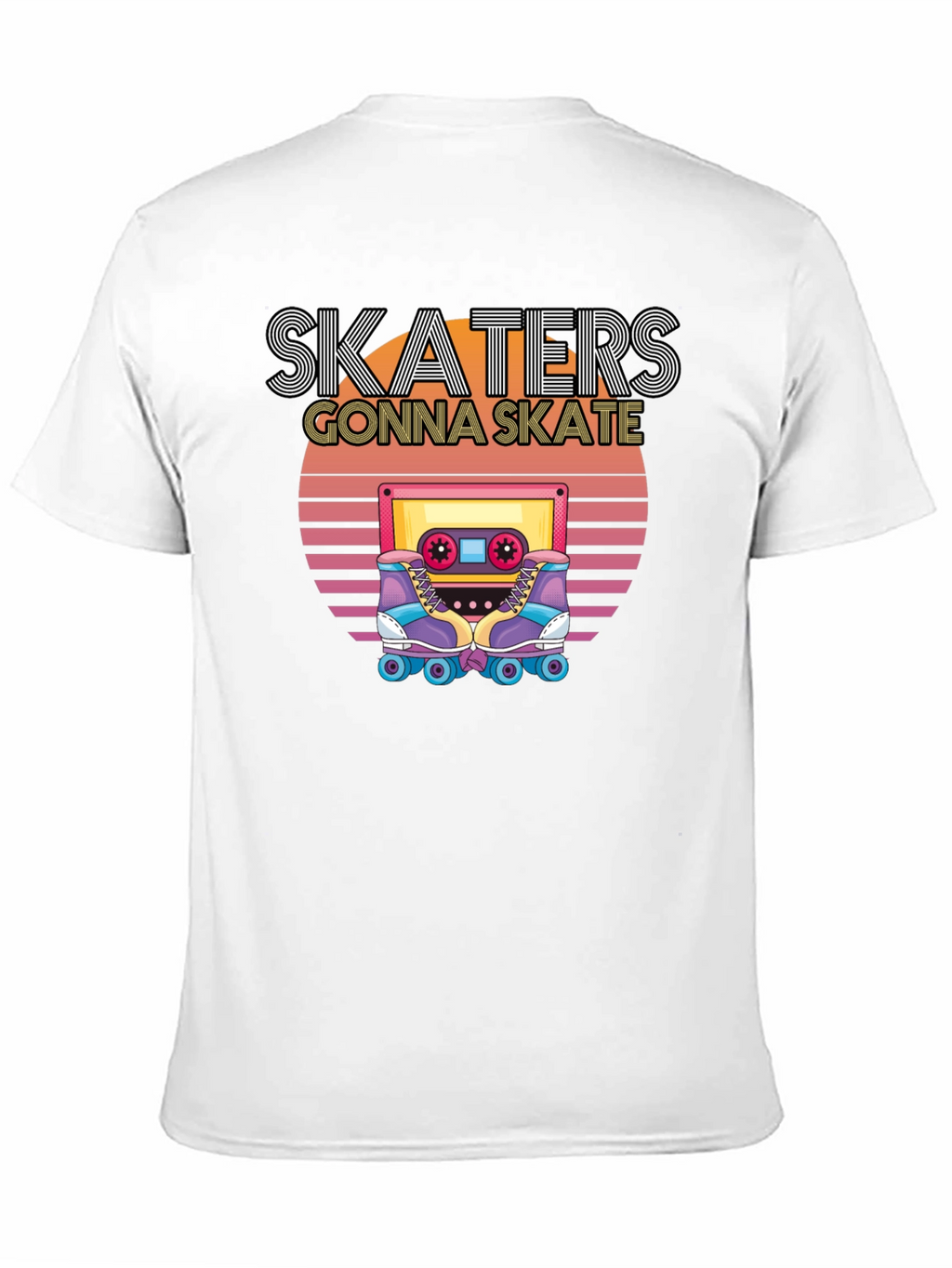 Skaters Gonna Skate T-Shirt - Retro Cassette Design