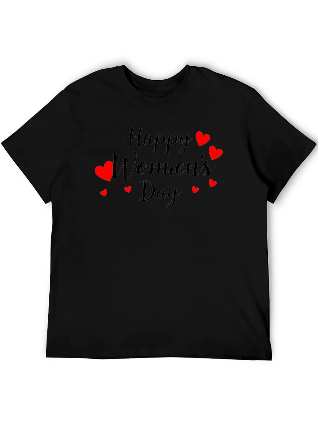 Happy Womens Day T-Shirt - Heart Design