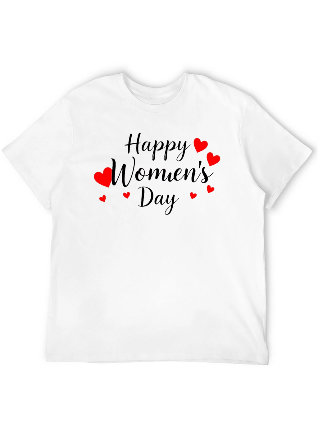 Happy Womens Day T-Shirt - Heart Design