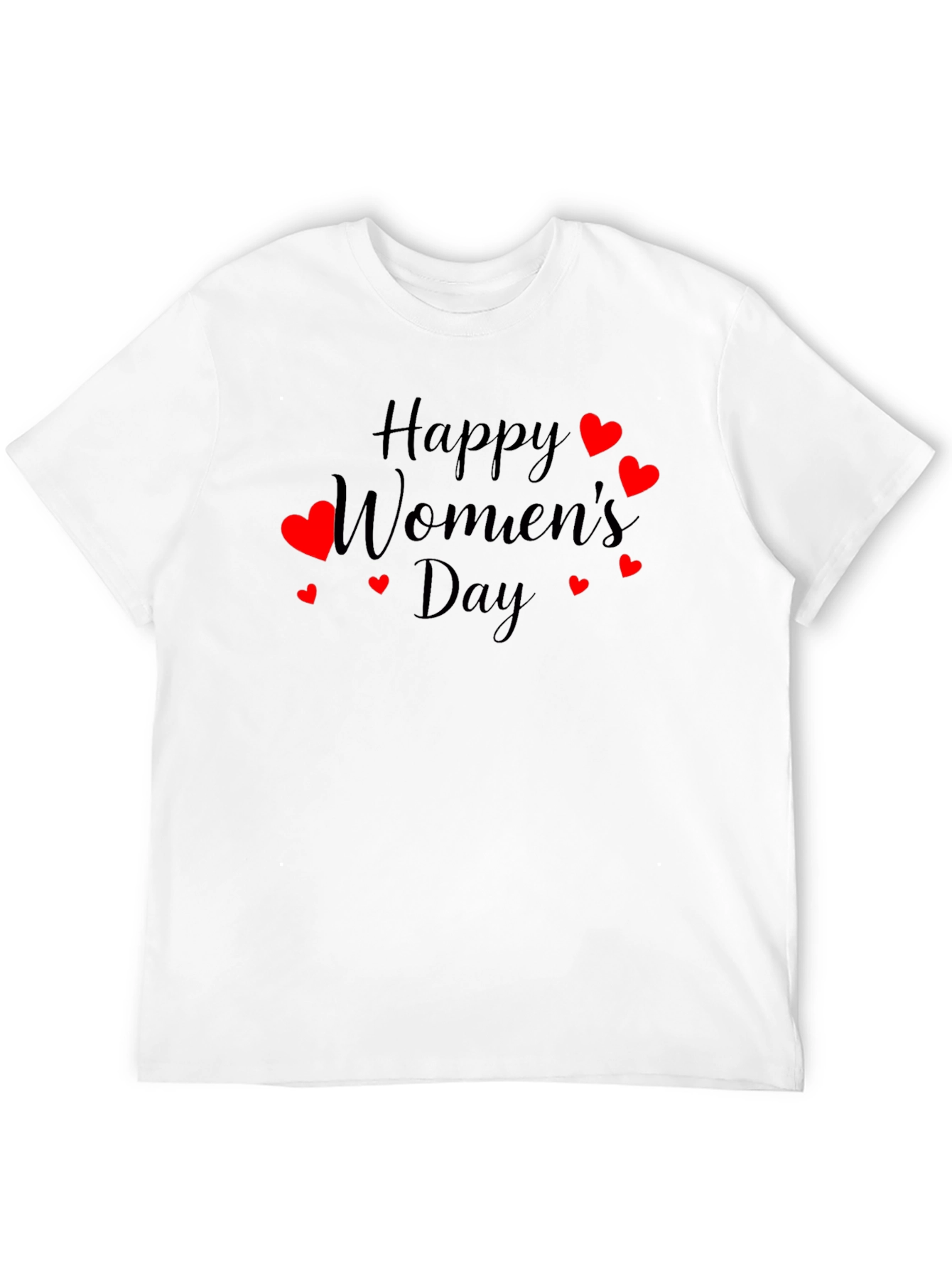 Happy Womens Day T-Shirt - Heart Design