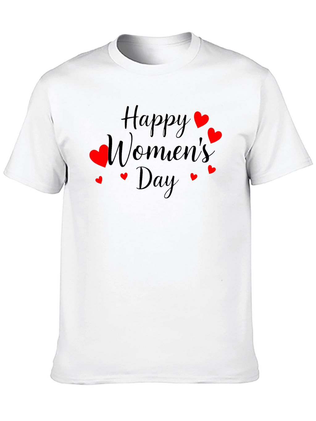Happy Womens Day T-Shirt - Heart Design