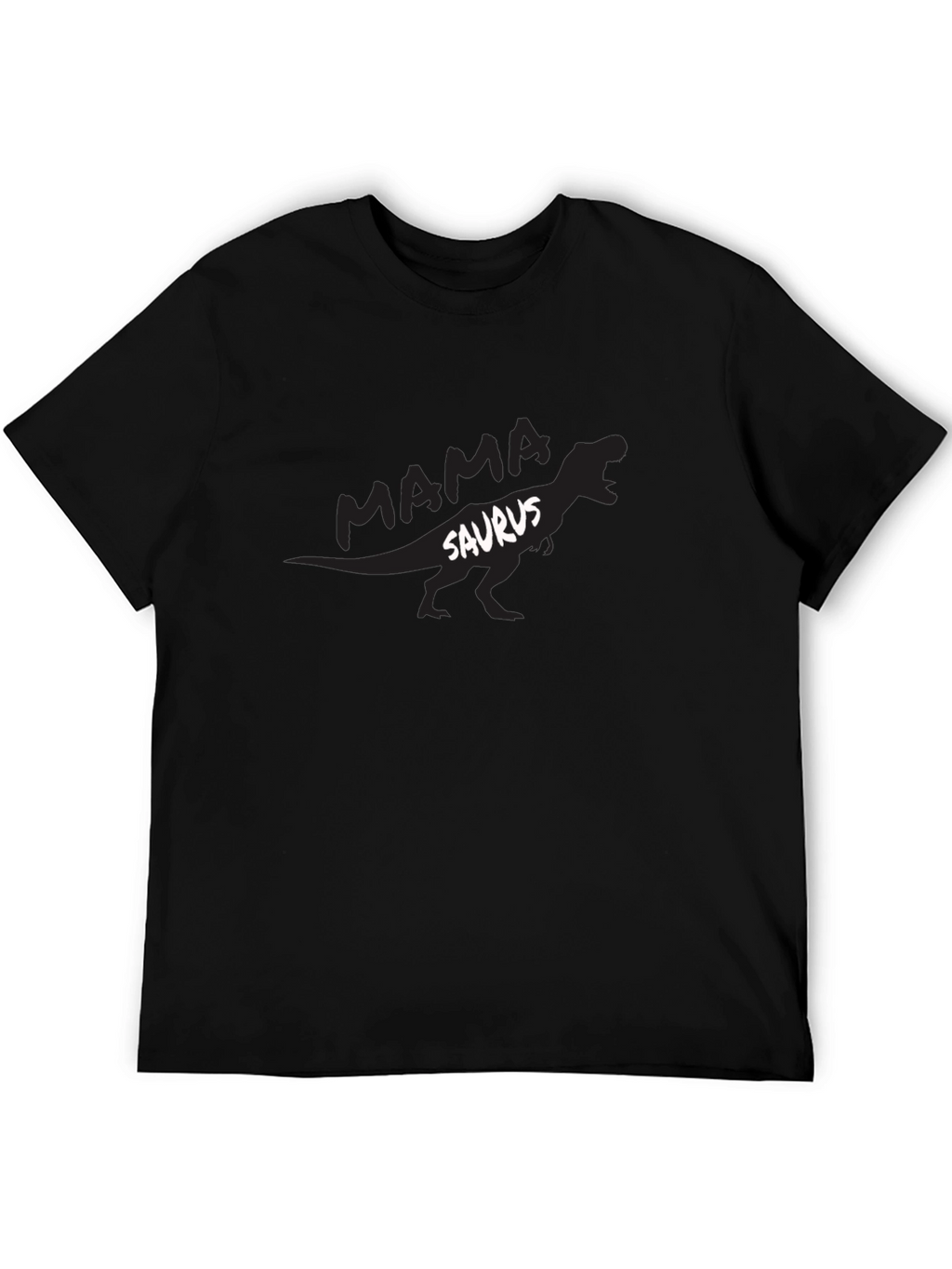 Mama Saurus T-Shirt - Black Dinosaur Tee
