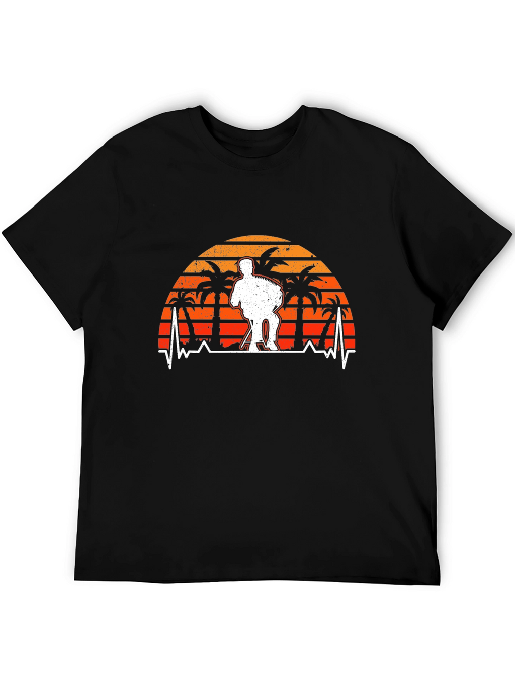 Accordion Player Sunset Graphic Tee