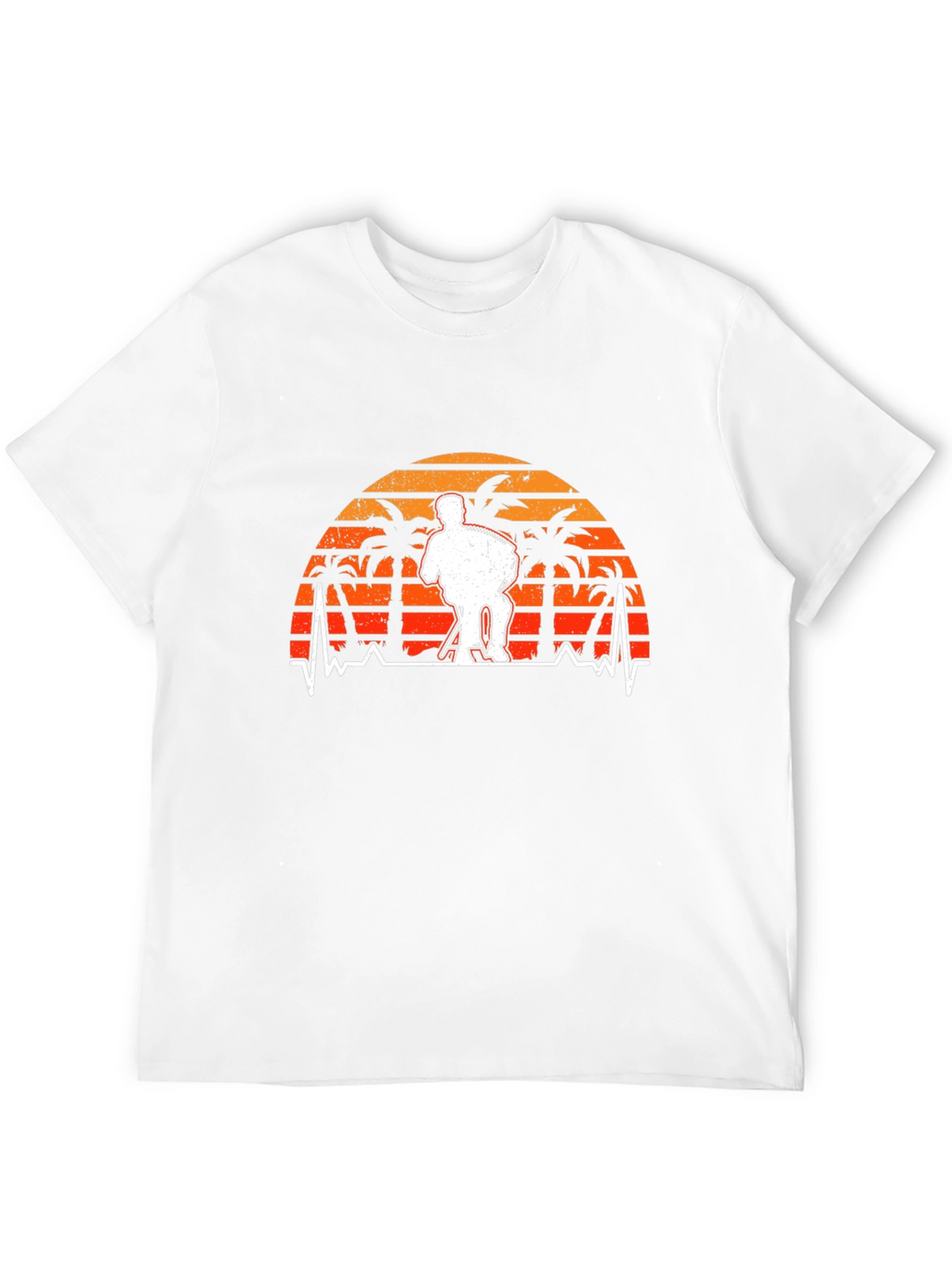 Accordion Player Sunset Graphic Tee