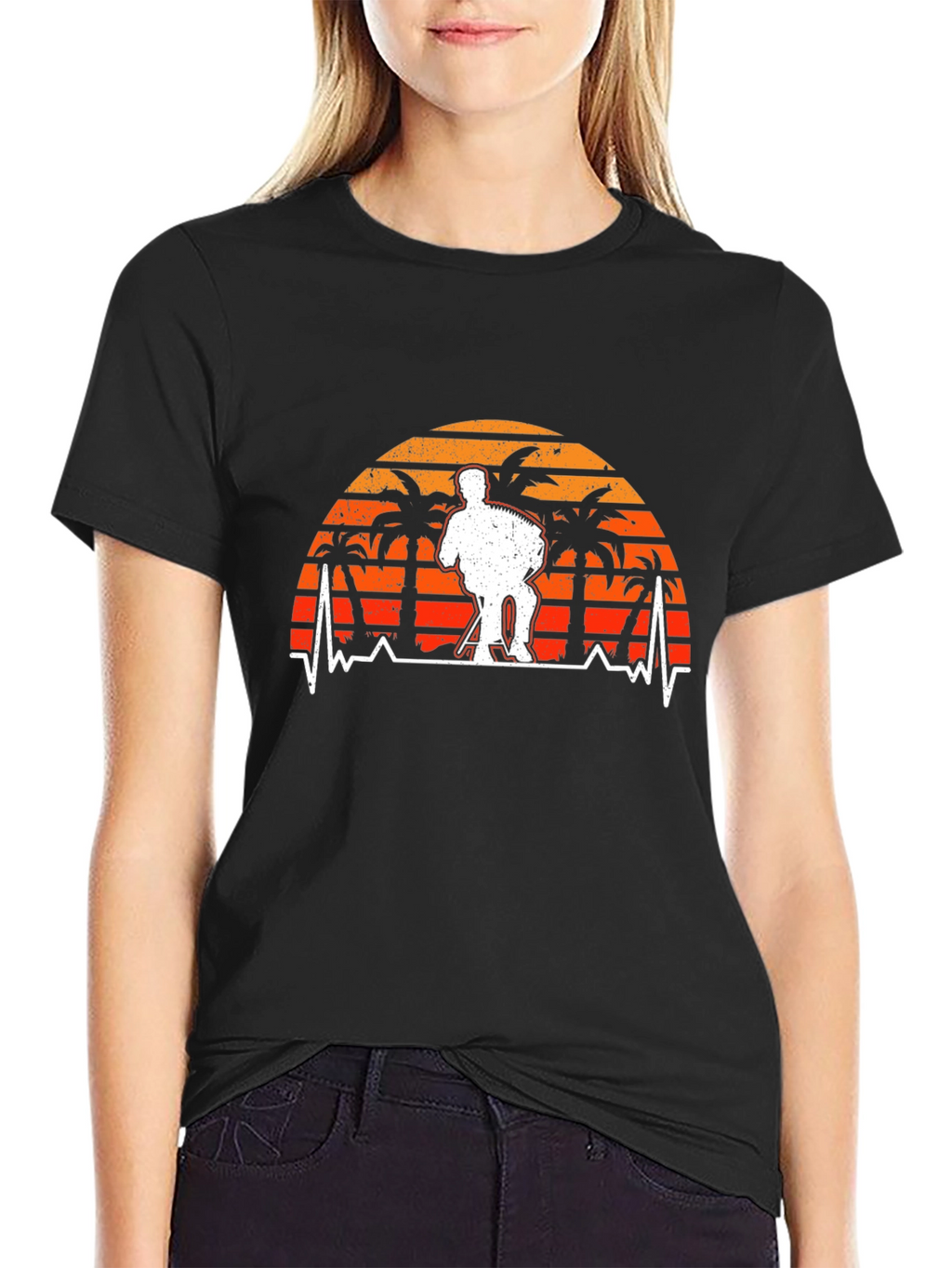Accordion Player Sunset Graphic Tee