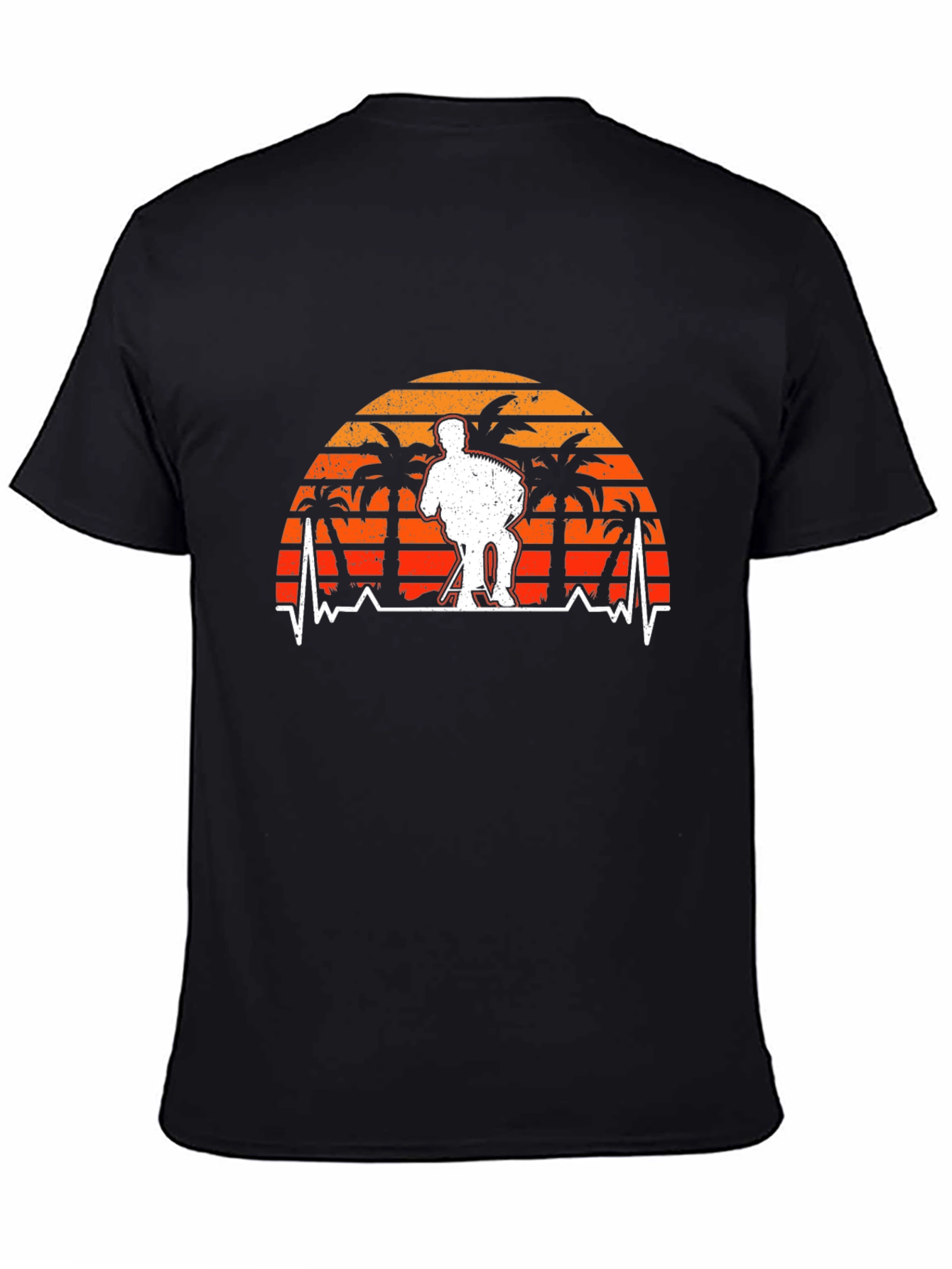 Accordion Player Sunset Graphic Tee