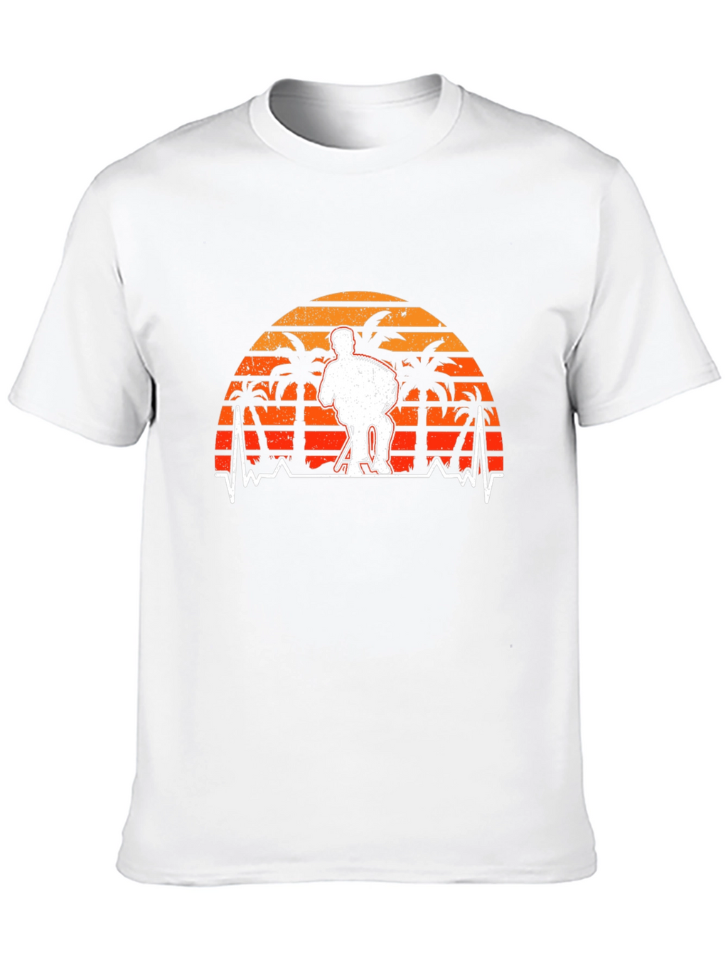 Accordion Player Sunset Graphic Tee