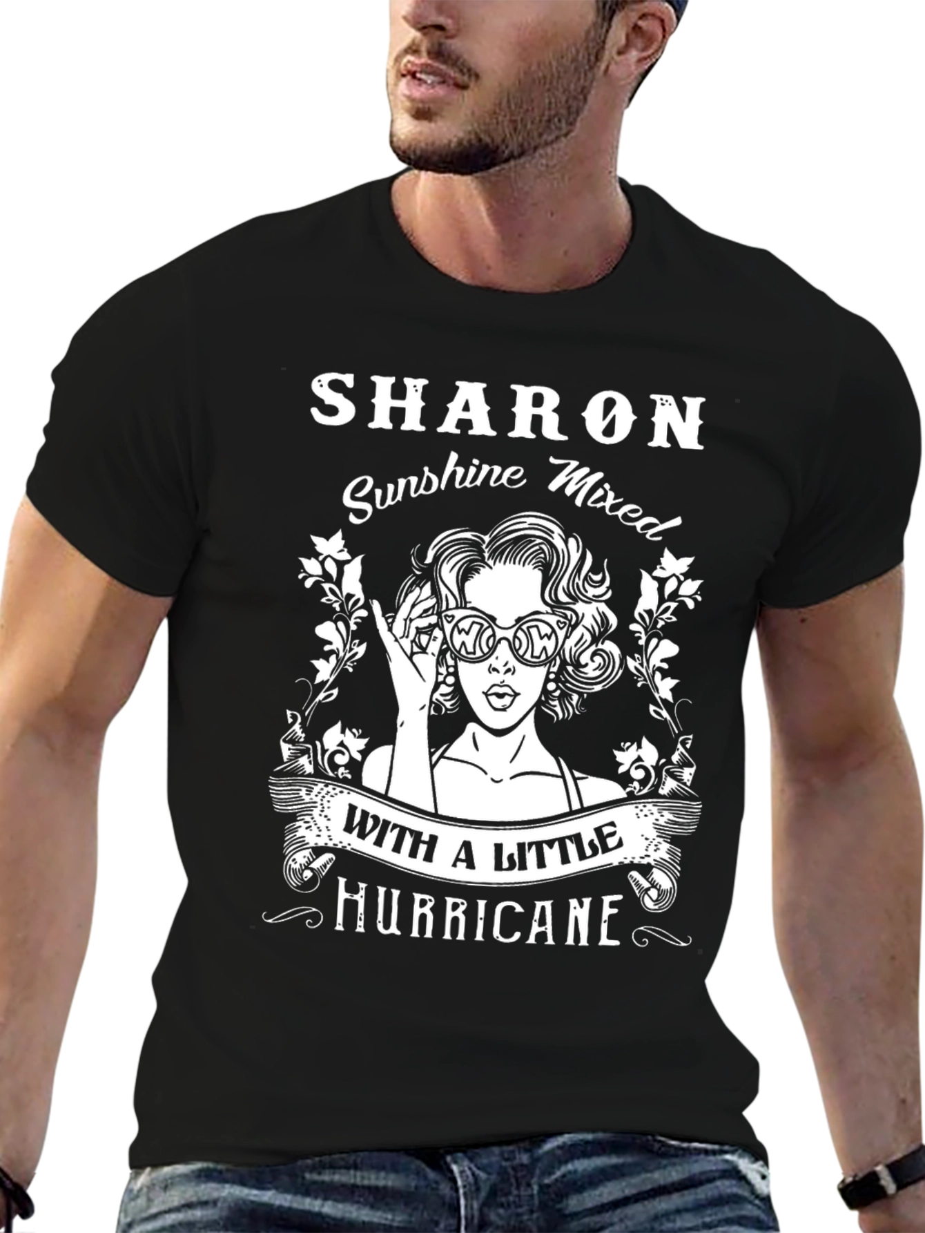 Sharon Sunshine Mixed Hurricane Graphic Tee