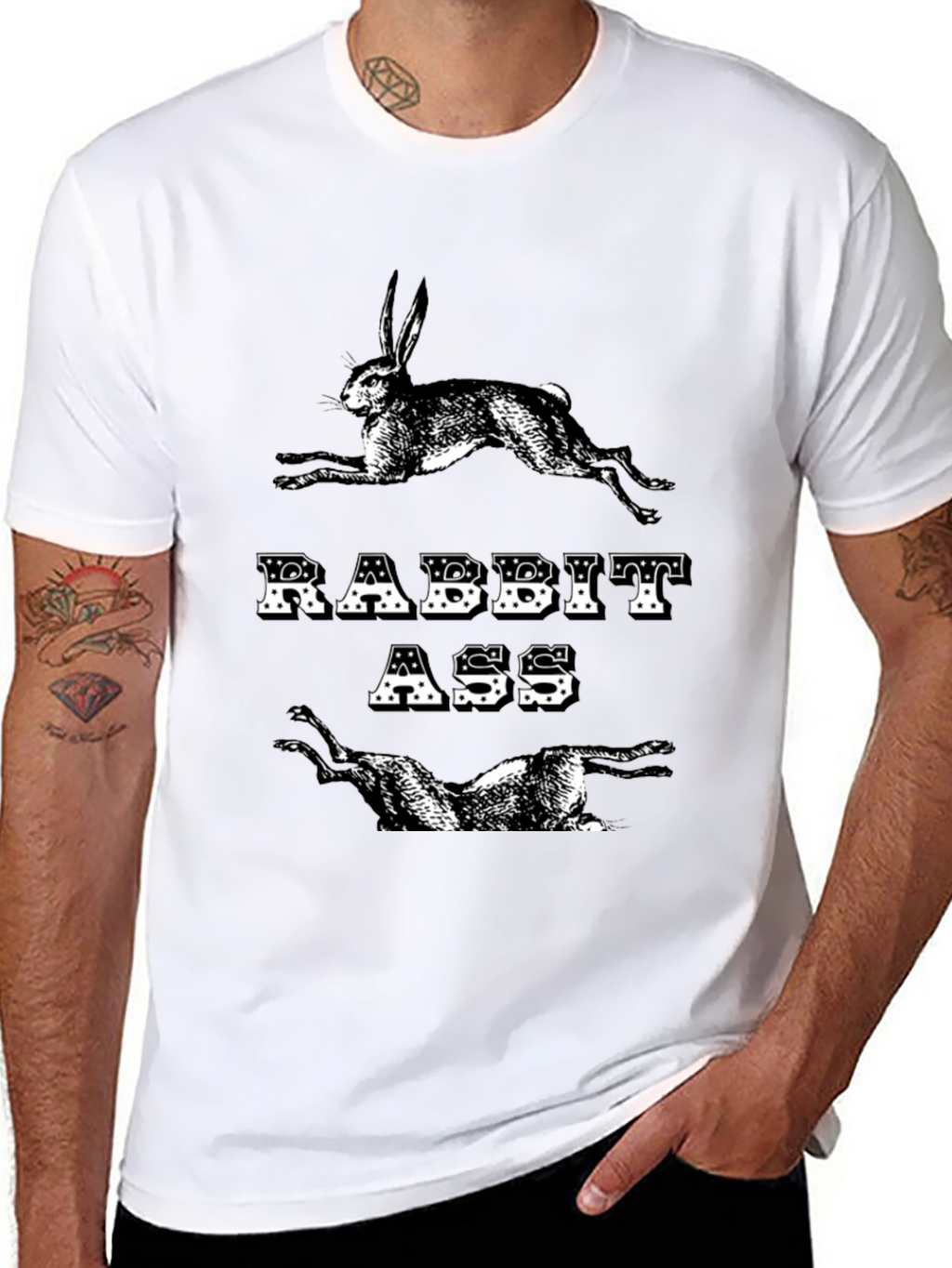 Rabbit Ass T-Shirt - Funny Graphic Tee