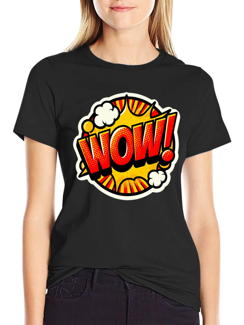 WOW! Comic Book Style Graphic T-Shirt
